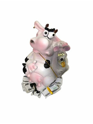 Корова с мышью копилка
