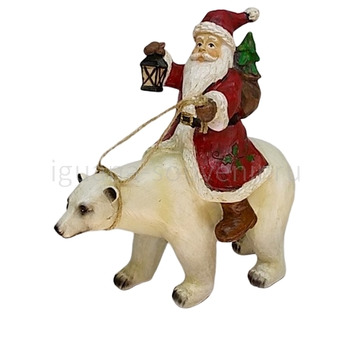 Дед Мороз на медведе 